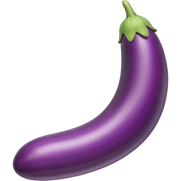 dildo shaped long eggplant emoji