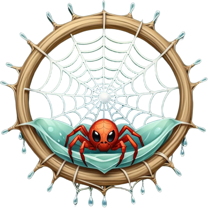spider wed nest emoji