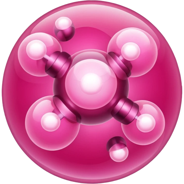 pink atoms emoji