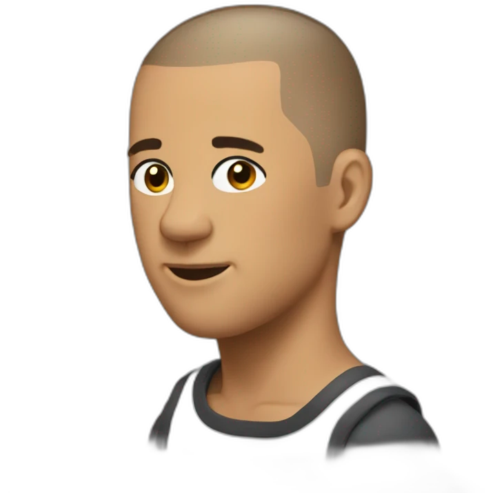 Big buzz cut emoji