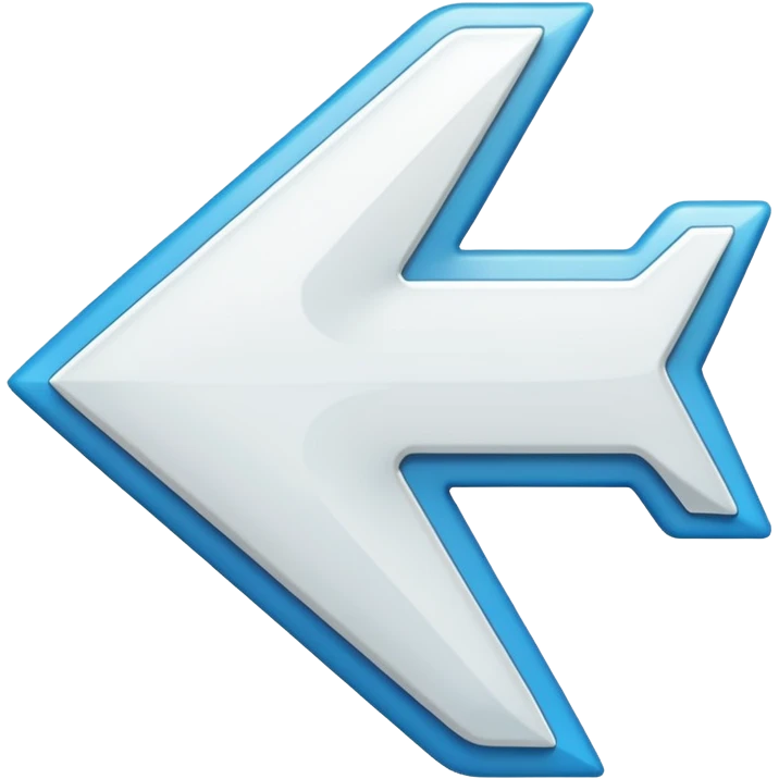 Flèche blanche a gauche emoji