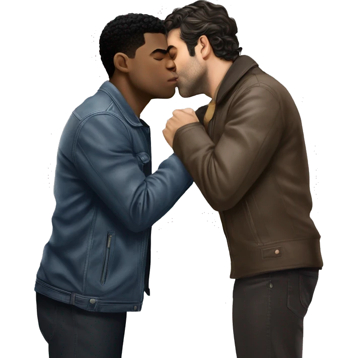 john boyega kissing oscar isaac  emoji