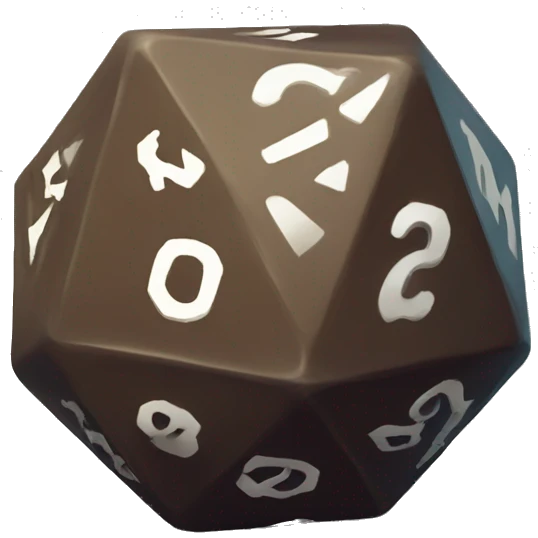 d20 die emoji