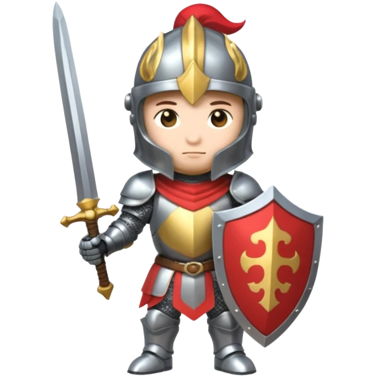 knight, chibi full body emoji