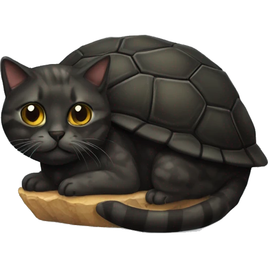 dark Turtle shell cat emoji