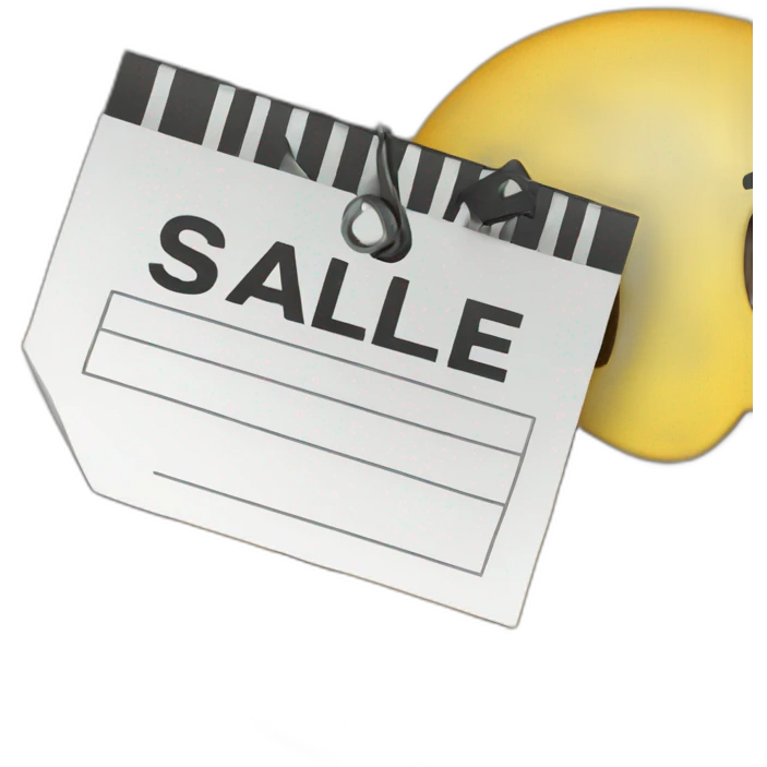 price tag sale emoji
