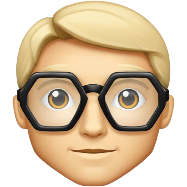 hexagon glasses emoji