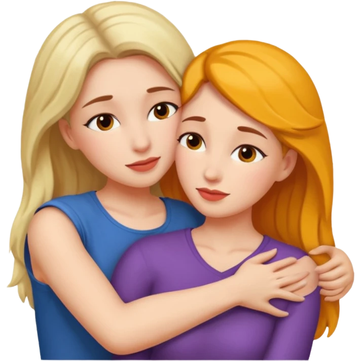 hot naked women kissing emoji