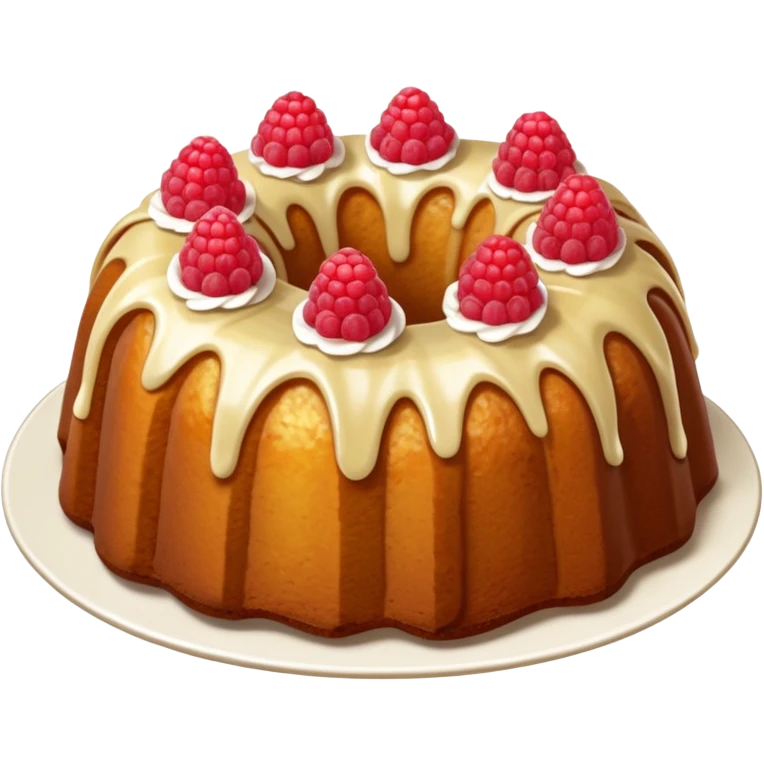  bundt cake with raspberries in it emoji