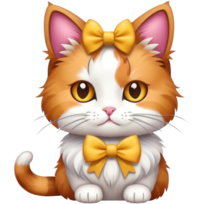 Bows on a cat emoji