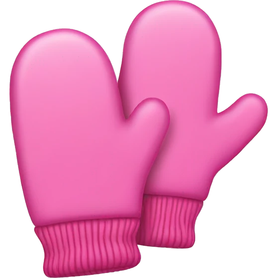 Pink mittens emoji