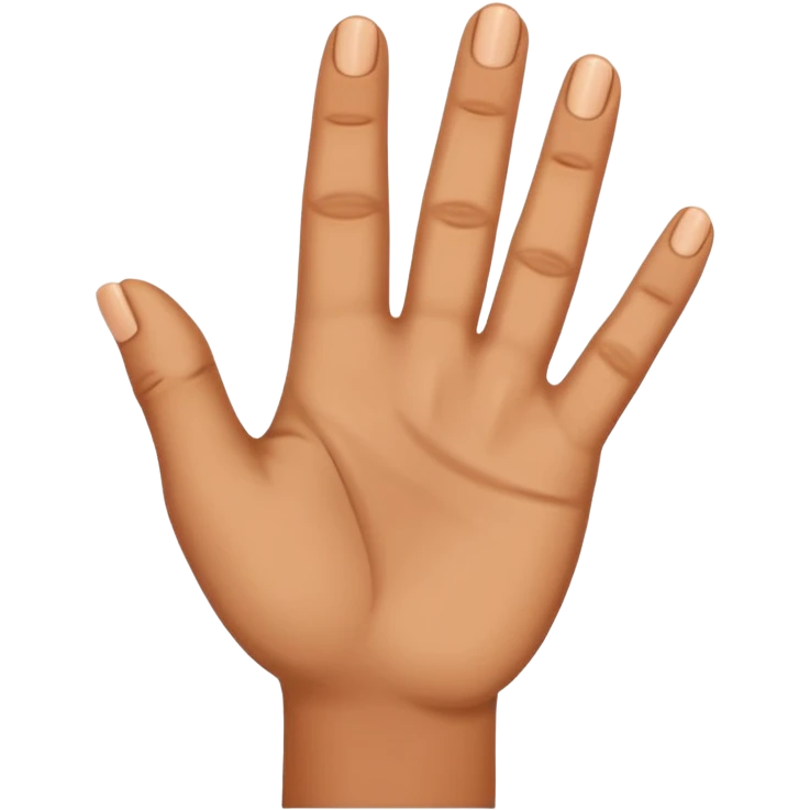 Les doigts en forme de W emoji