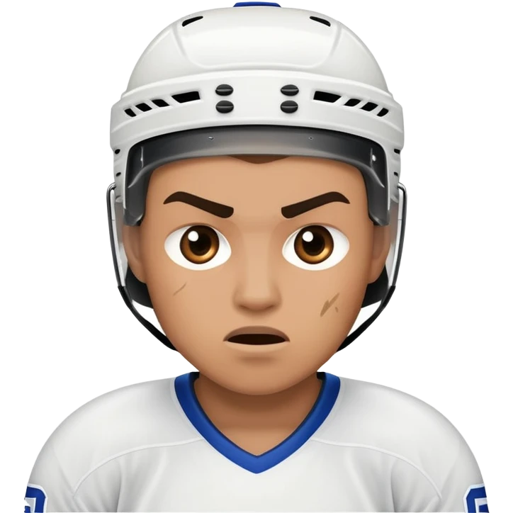 Хоккеист грозит пальцем  emoji