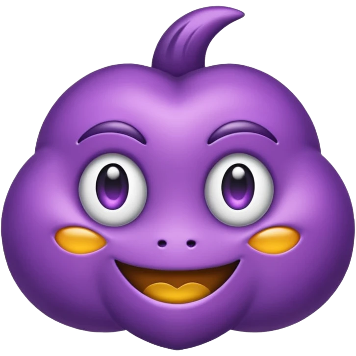 Crea un emoji de moño morado emoji