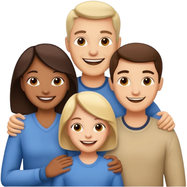 Happy family emoji