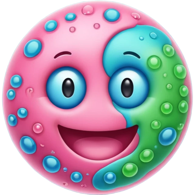 Happy bacteria emoji