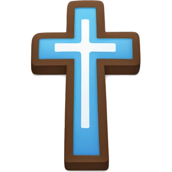 church cross but it's a venmo logo app emoji