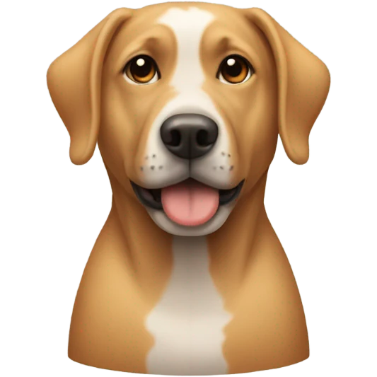 Dog wearing cone of shame  emoji