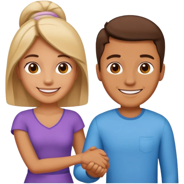 A man and a woman love each other emoji