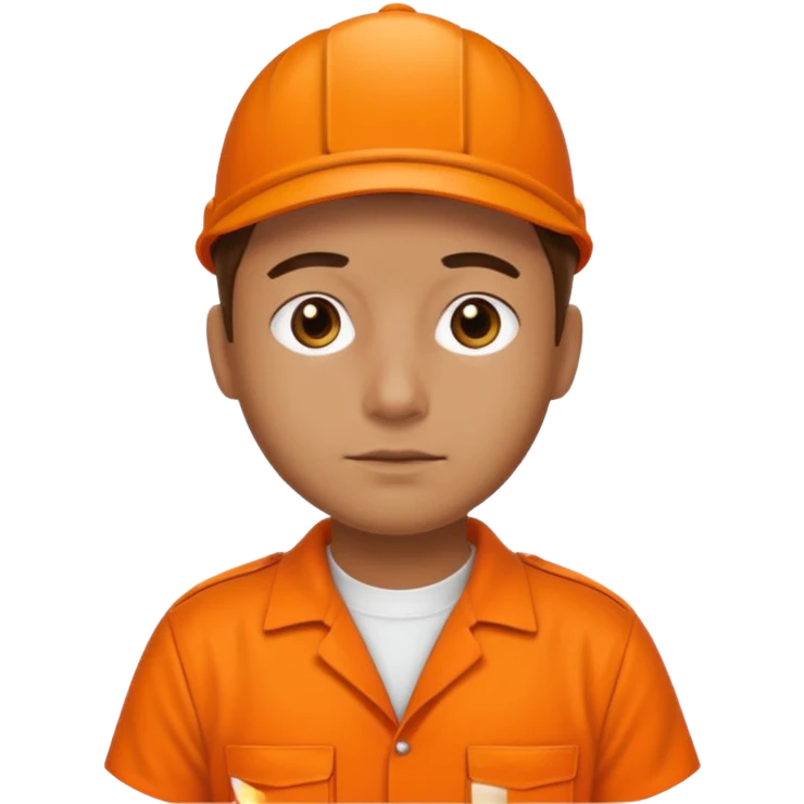 prison uniform orange emoji