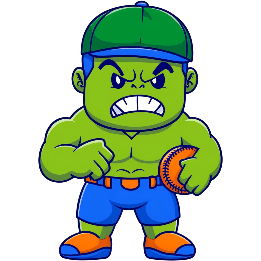 Hulk in a ny Mets uniform  emoji