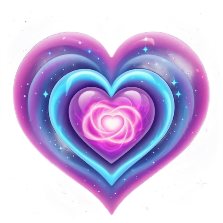 heart with a cosmic swirl emoji