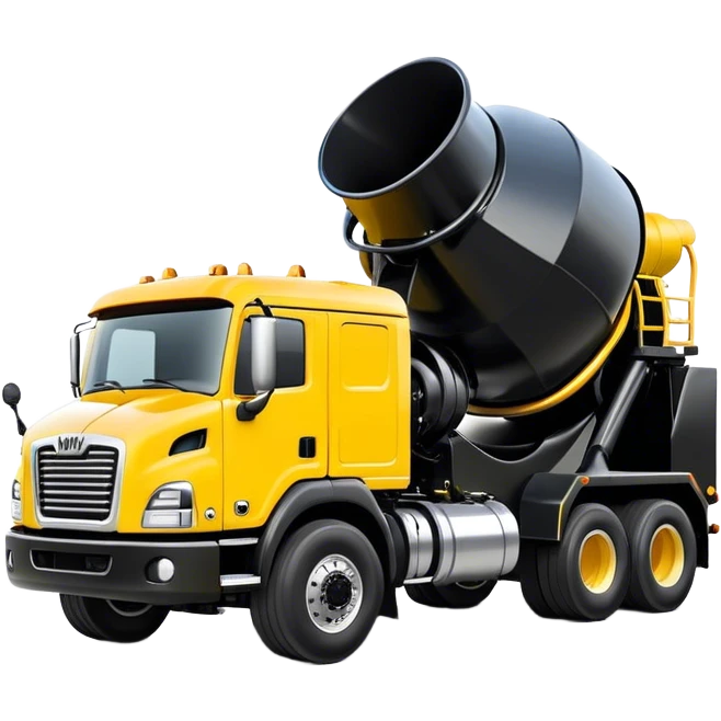 Cement Mixer - Mack Granite (Model Year: 2022) (Iconic colour: Yellow and black) emoji