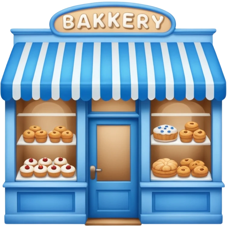 blue bakery store emoji
