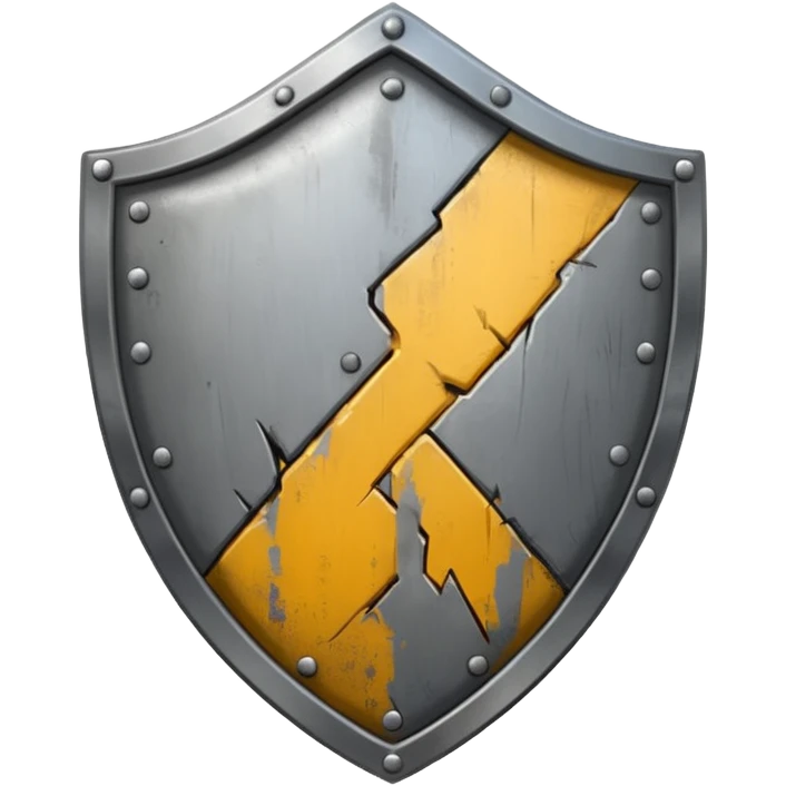 Shield with scratch marks emoji
