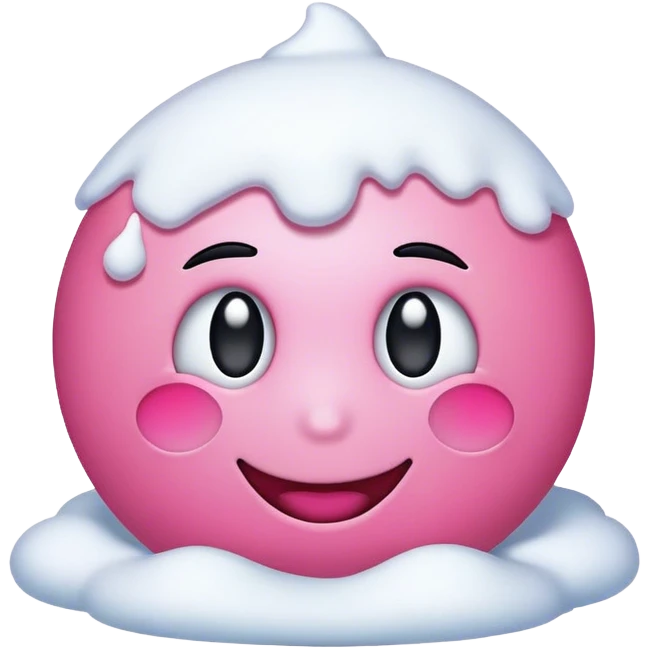 Snow emoji pink emoji