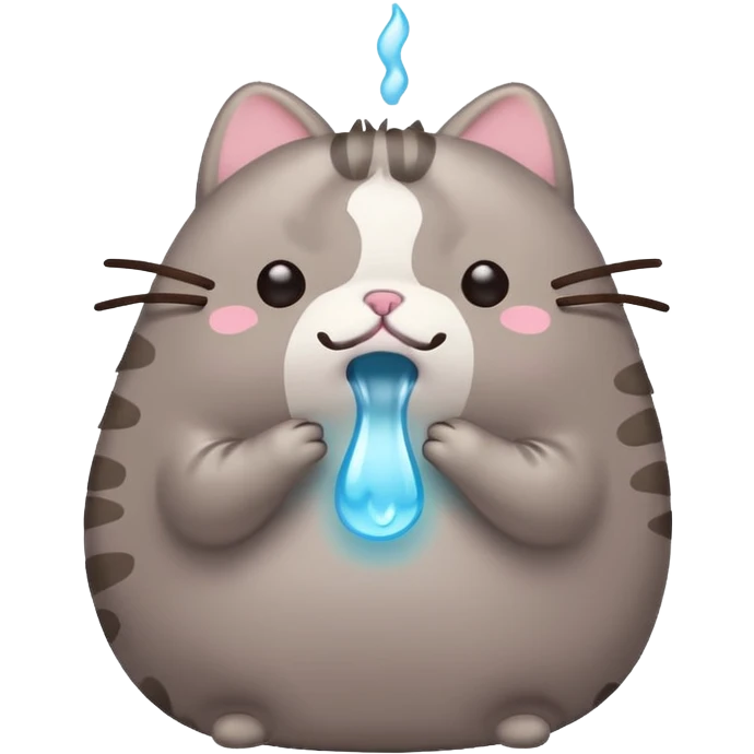 pusheen crying emoji