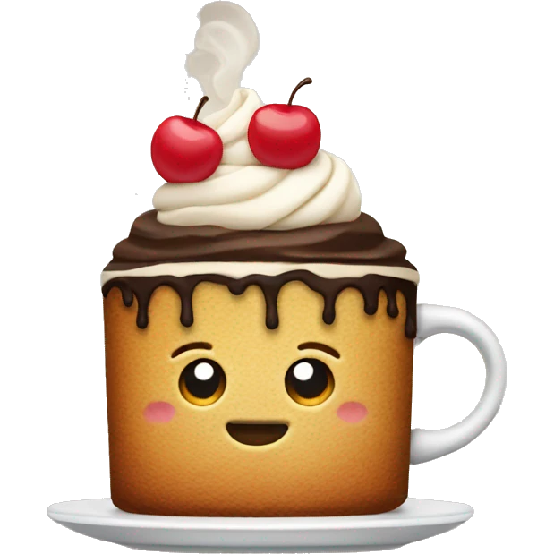 coffee with cake emoji