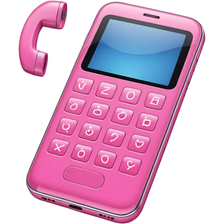 celular rosa emoji