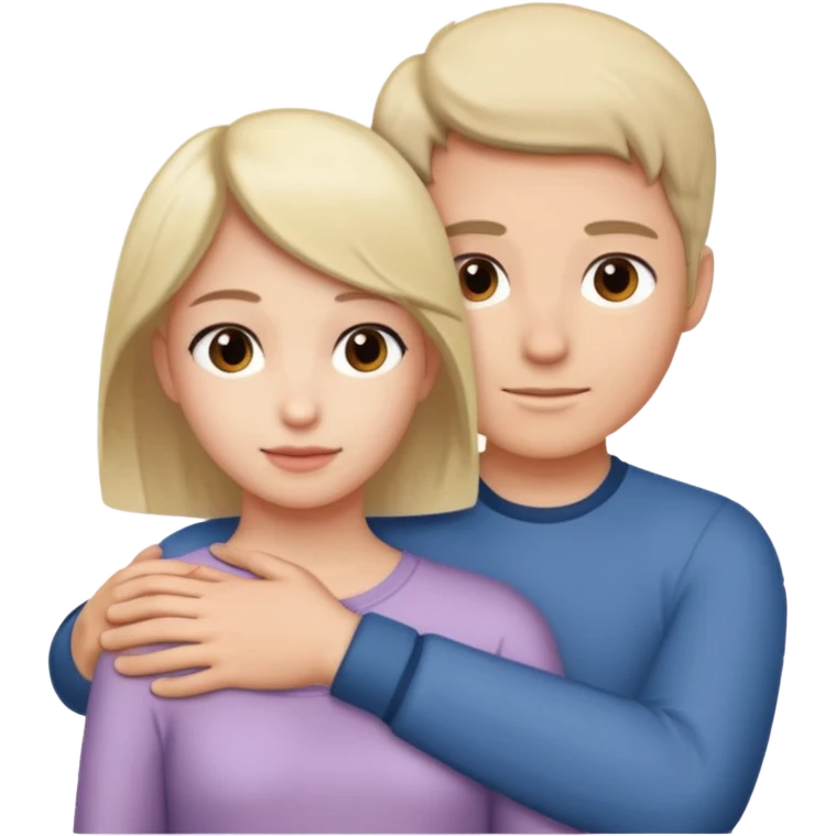 Hand on placed on somebody else’s shoulder to support  emoji