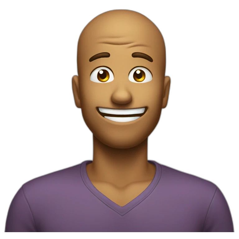 Side eye with upside down smile emoji