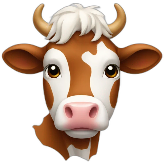 La vache j'ai chaud emoji