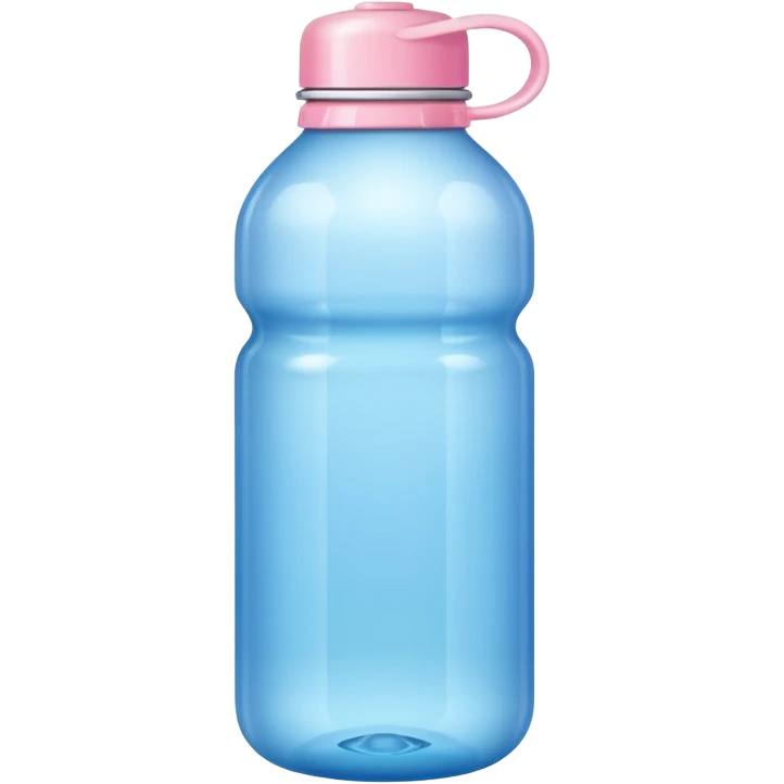 Colorful shiny pastel water bottle emoji