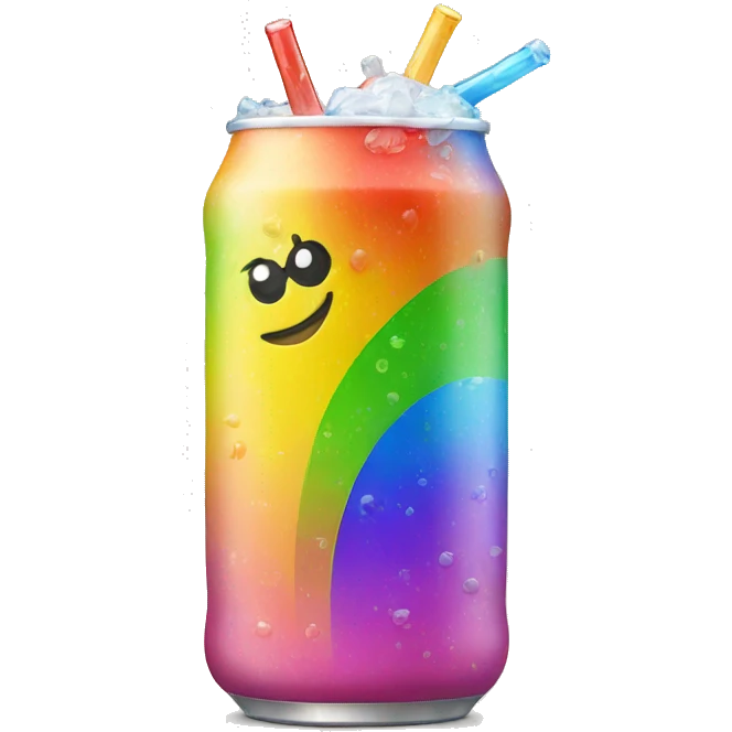 rainbow soda emoji
