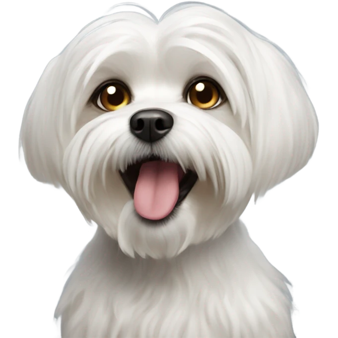 Maltese shitzu barking emoji