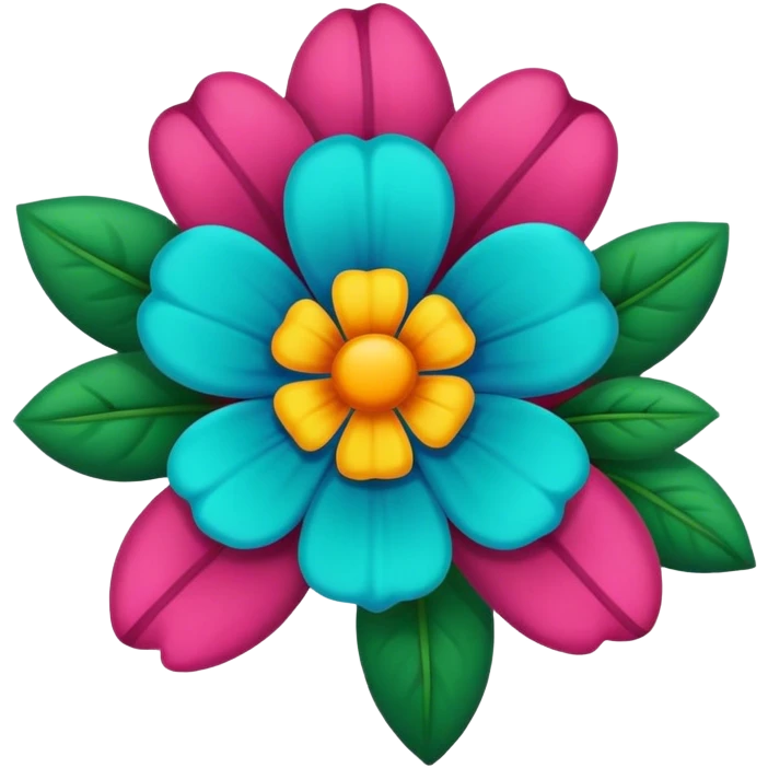 colorful flower mexican emoji