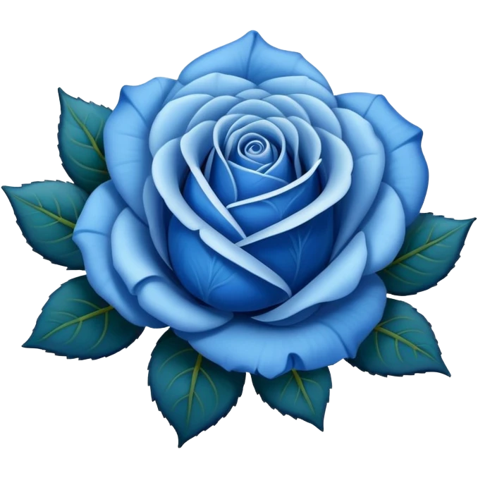 blue rose emoji
