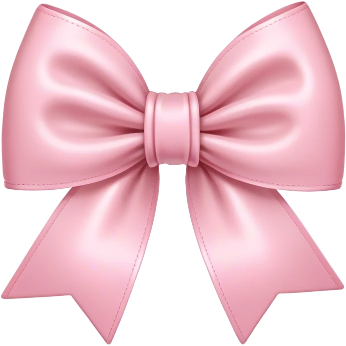light pink coquette bow emoji