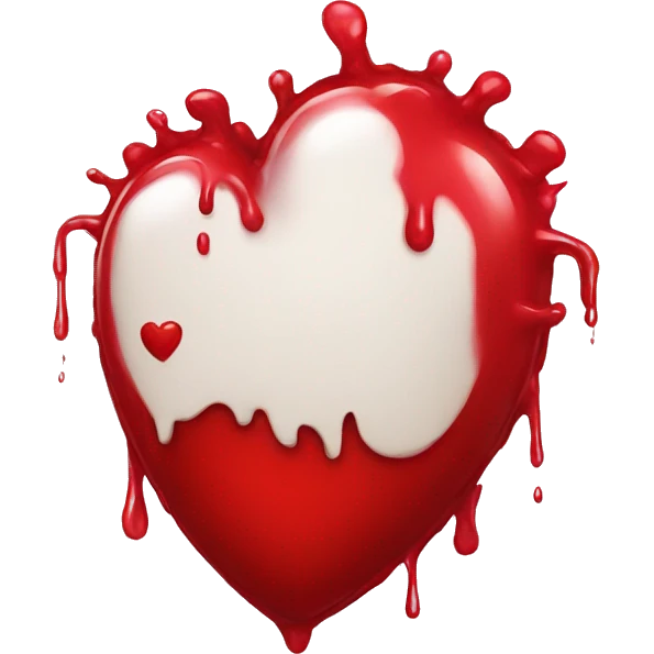 bleeding red heart emoji