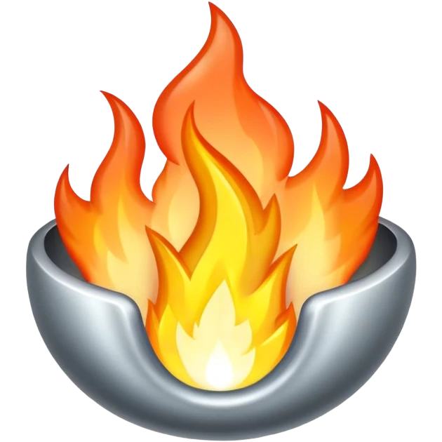 silver fire emoji