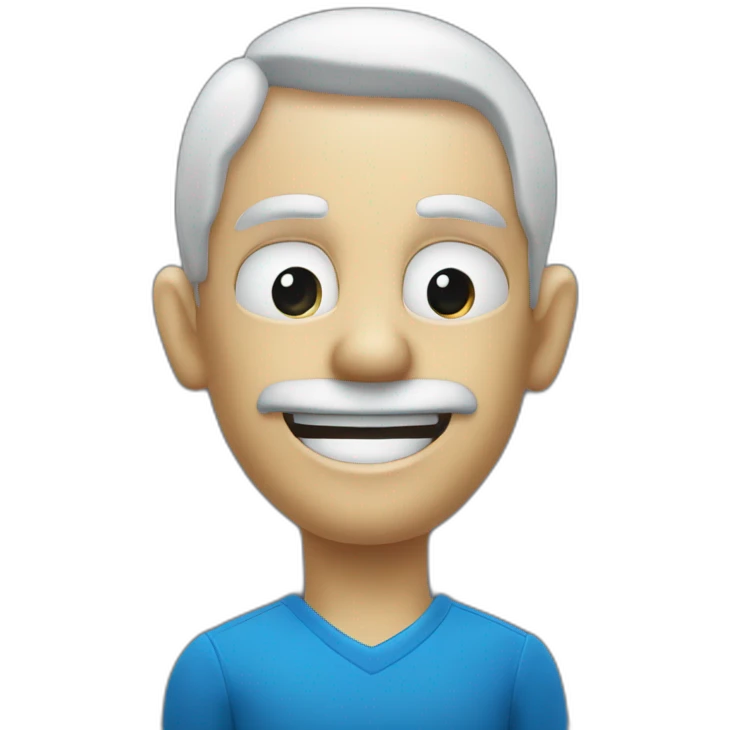 billiard-face in blue cask emoji