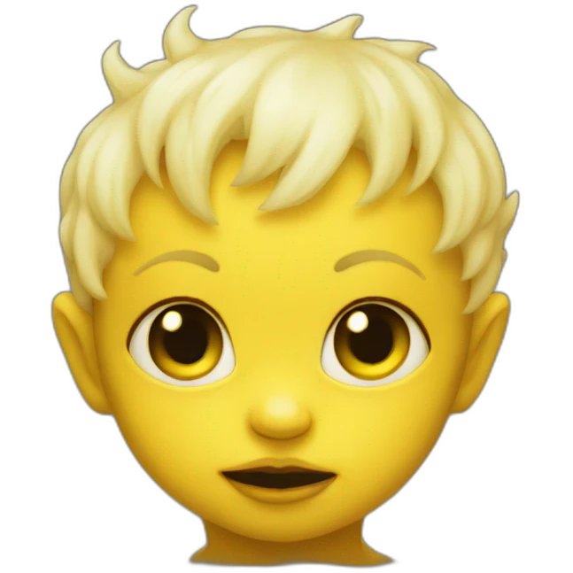 demon baby in yellow emoji