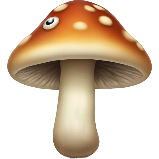 mushroom with eyes emoji