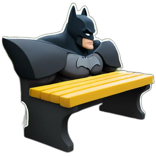 Batman bench emoji