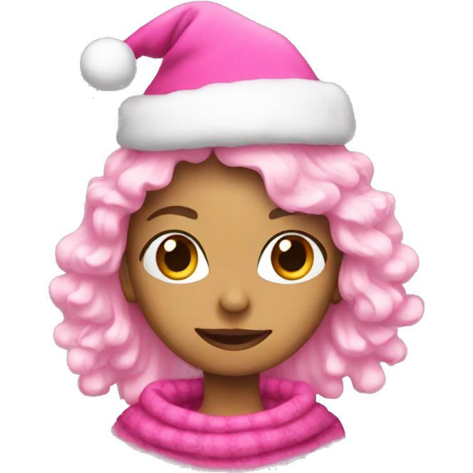 pink christmas emoji