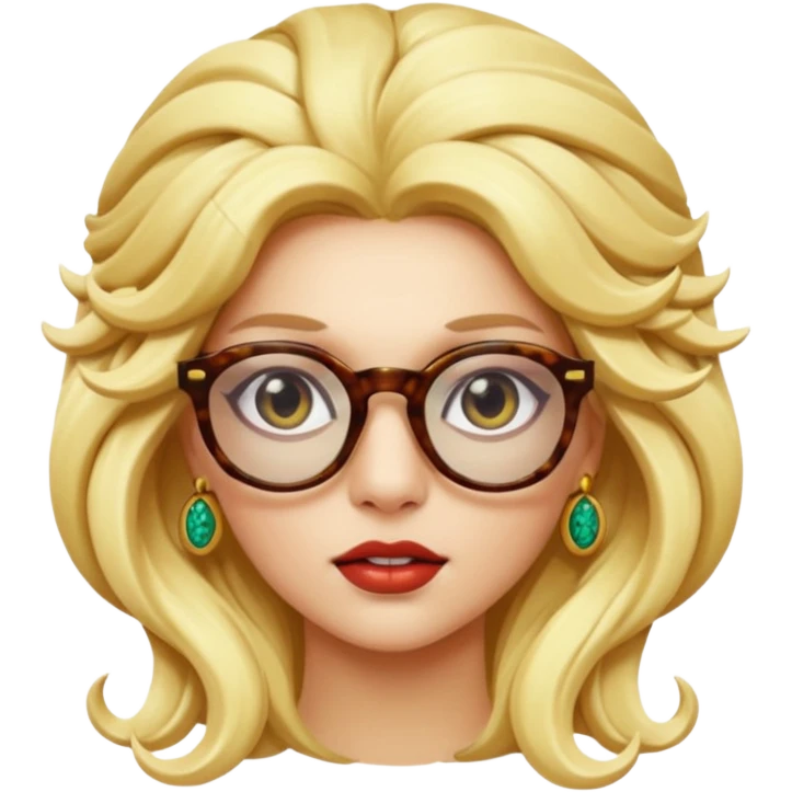 blondie Medusa Versace with glasses  emoji